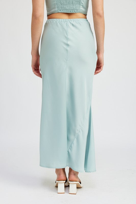Emerson Satin Midi Skirt