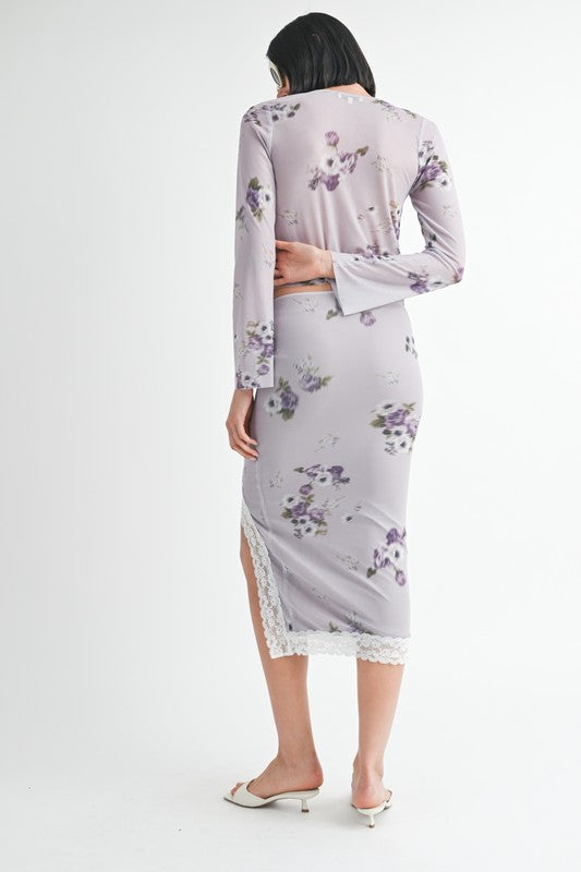 Kinney Floral Tie Top