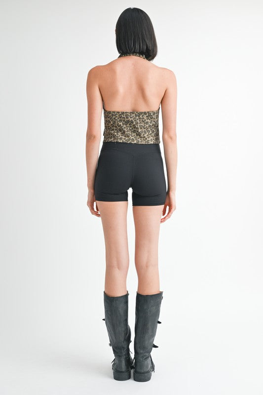 River Wrap Cheetah Top