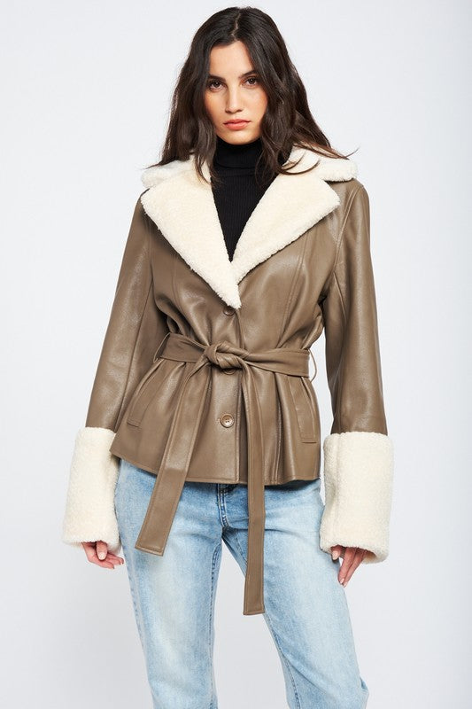 Faux Sheering Jacket
