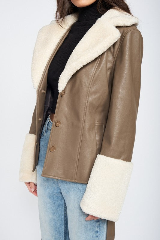 Faux Sheering Jacket
