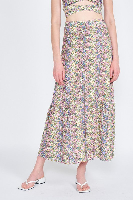 Hazel Floral Maxi Skirt