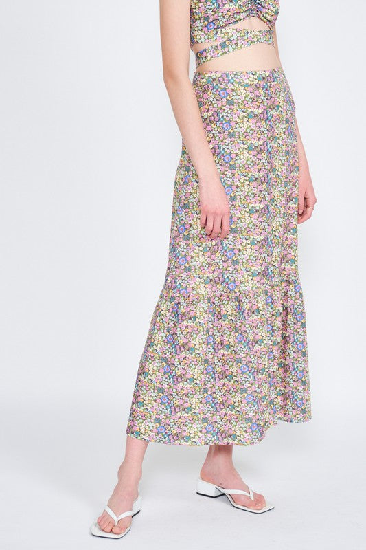 Hazel Floral Maxi Skirt