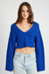 Harlow Cropped V Sweater