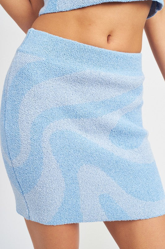 Orion Color Block Mini Skirt