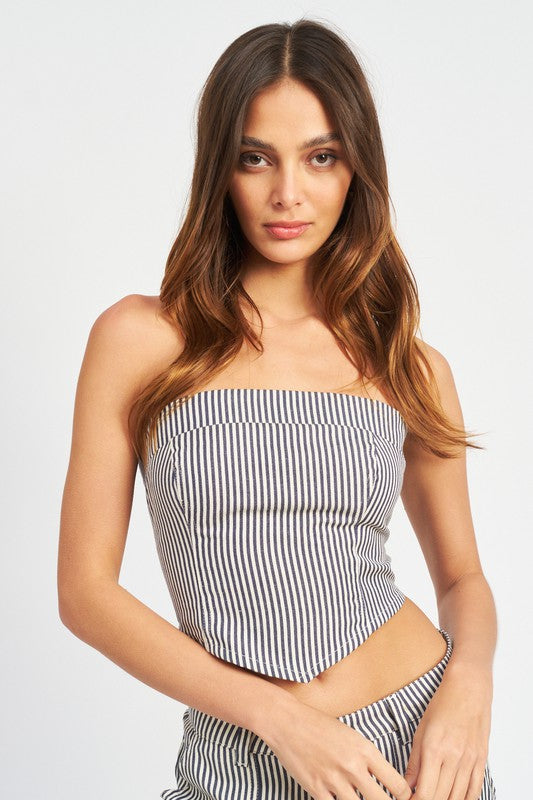 Ryan Striped Tube Top