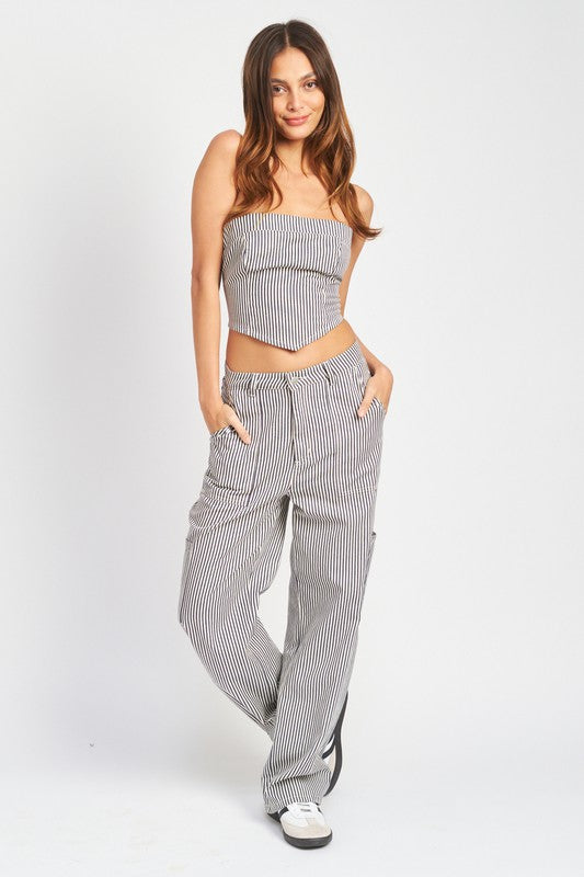 Ryan Striped Tube Top