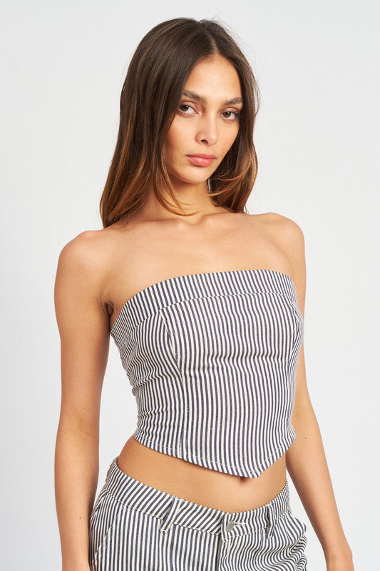 Ryan Striped Tube Top