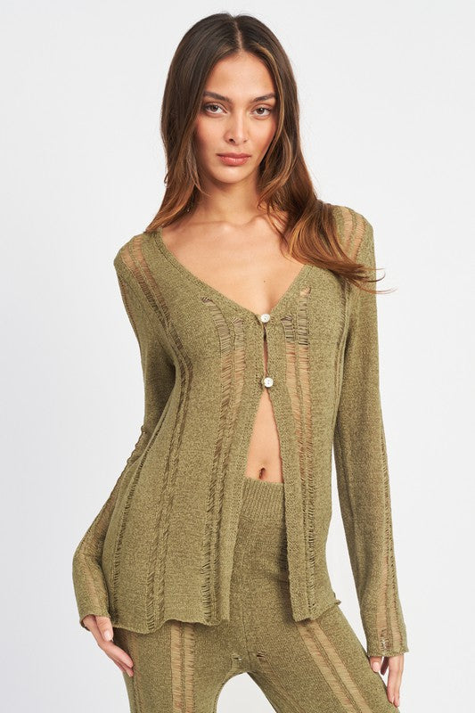 Miami Latter Button Top