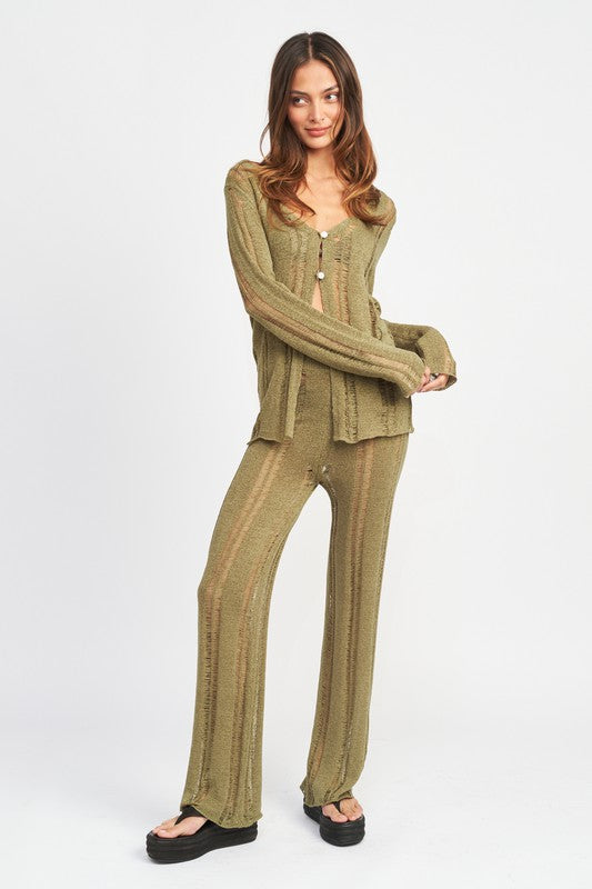 Miami Latter Button Top