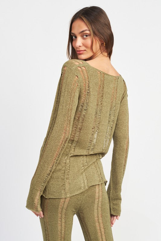 Miami Latter Button Top