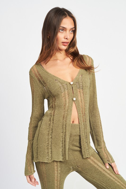 Miami Latter Button Top