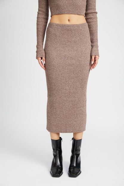 Lila Knit Ribbed Maxi