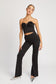 Rosette High Rise Flare Pant