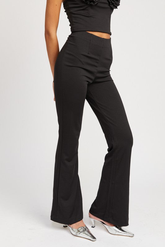 Rosette High Rise Flare Pant