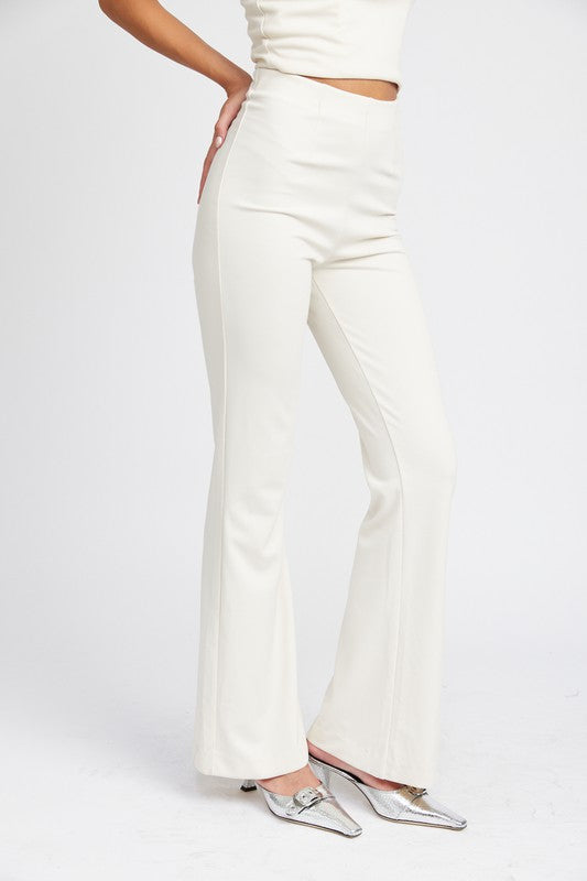 Rosette High Rise Flare Pant