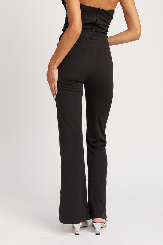 Rosette High Rise Flare Pant