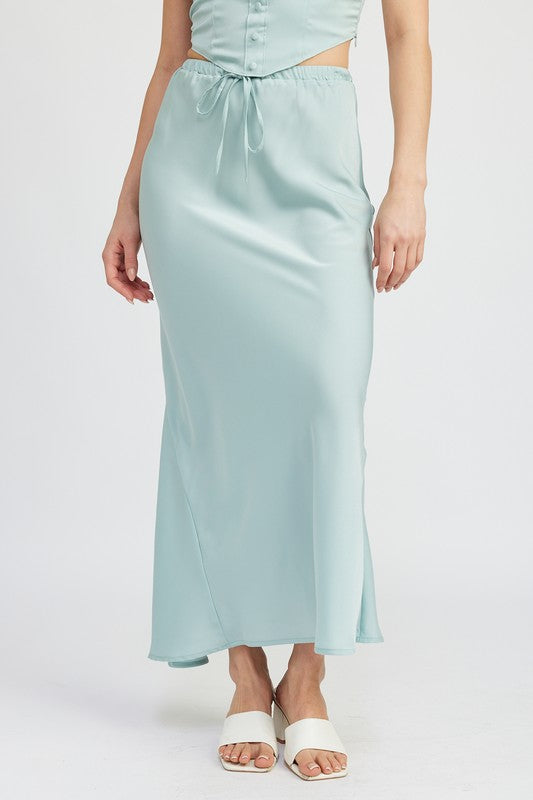 Emerson Satin Midi Skirt