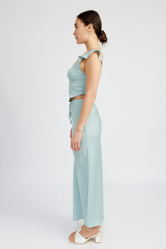 Emerson Satin Bustier Top