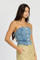Button Me Up Denim Corset
