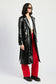 Faux Leather Trench