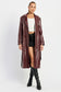 Faux Leather Trench