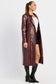 Faux Leather Trench