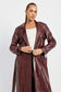Faux Leather Trench