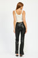 High Waste Leather Pant