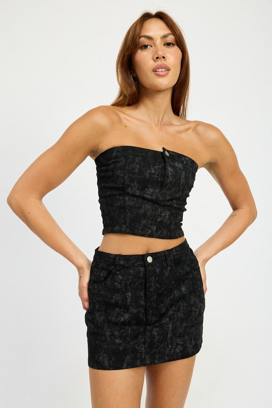 Summit Denim Mini Skirt