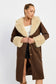 Faux Fur Mid Trench