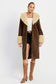 Faux Fur Mid Trench
