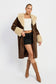 Faux Fur Mid Trench