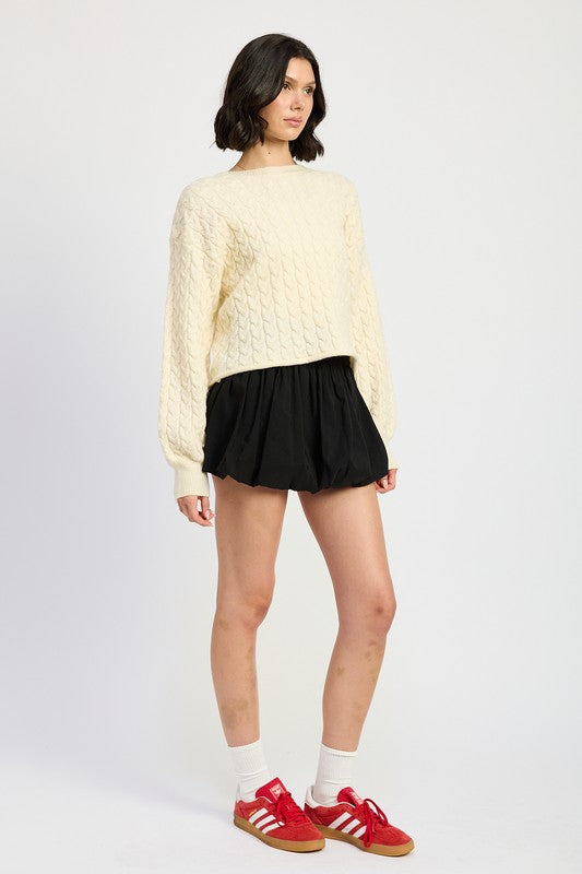 Essential Cable Knit Sweater
