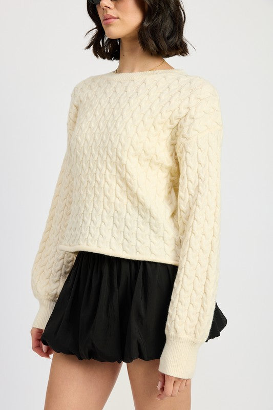 Essential Cable Knit Sweater