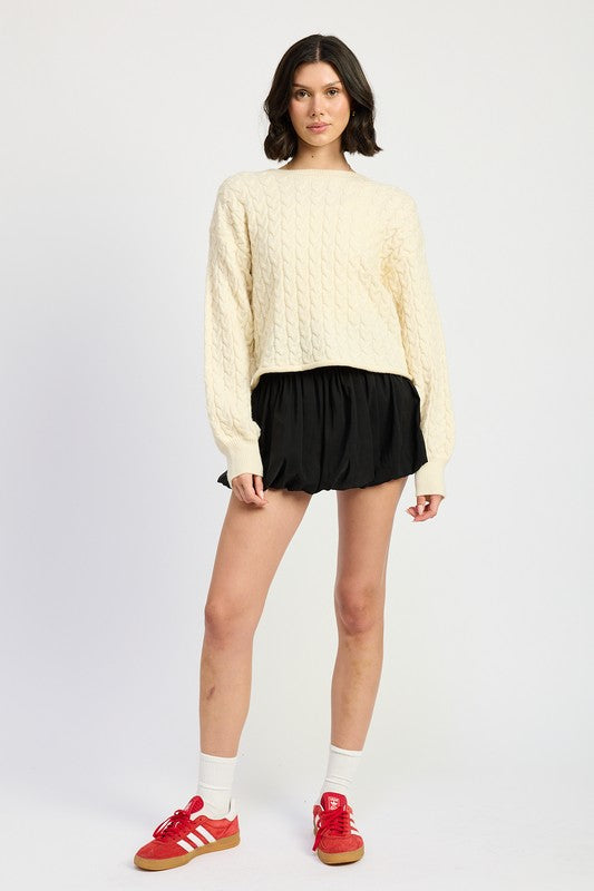 Essential Cable Knit Sweater