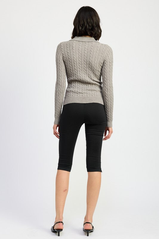 Telluride Cable Knit Top