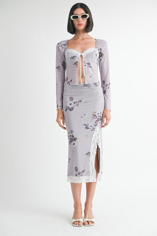 Kinney Floral Tie Top