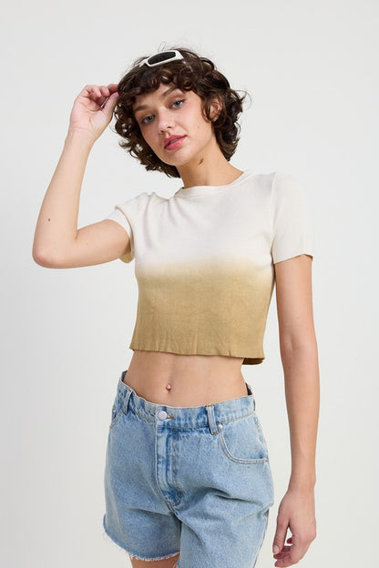 Ombré Crew Top